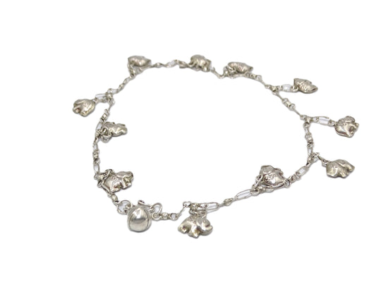 Elegantes Silberarmband mit Elefanten Charms – Ein Hauch von Luxus