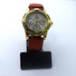 Festina Damenuhr 35mm Gold Plated Multifunktion Bling Leder