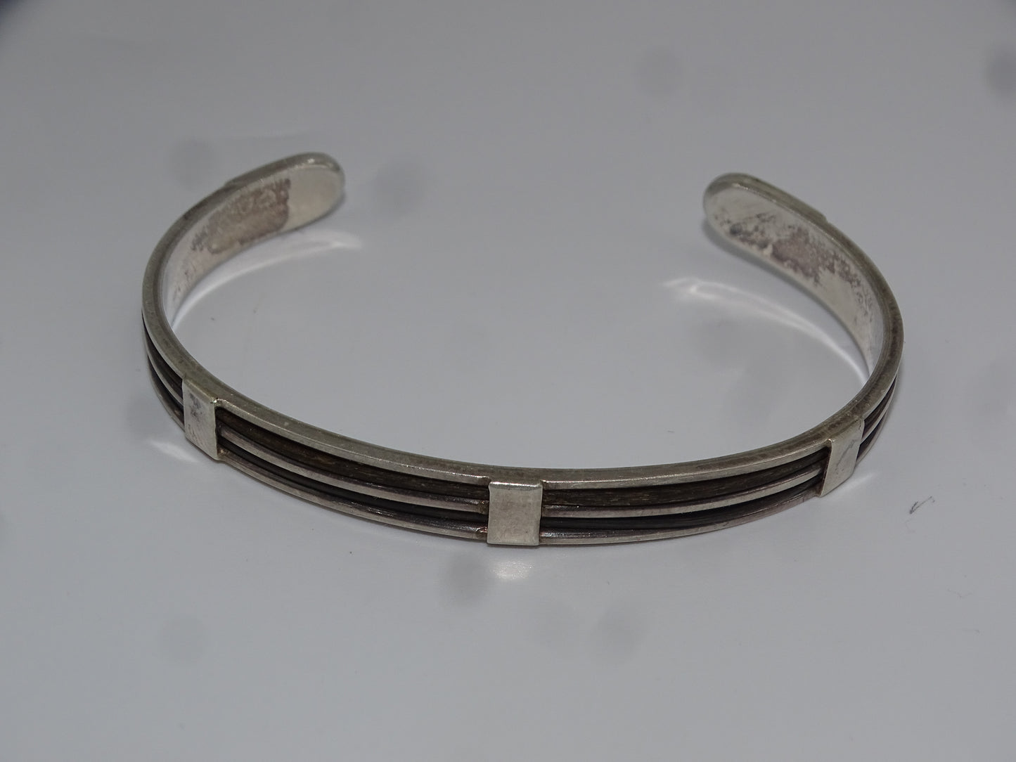 Vintage signiertes 925er Silberarmband