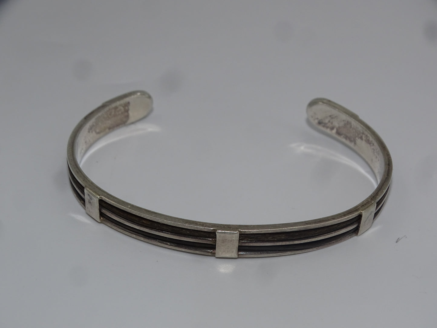 Vintage signiertes 925er Silberarmband