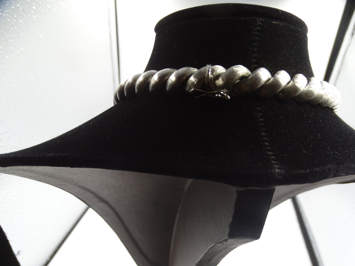 Gliederkette und Armband Silber 835 – Gebürstetes Vintage-Design