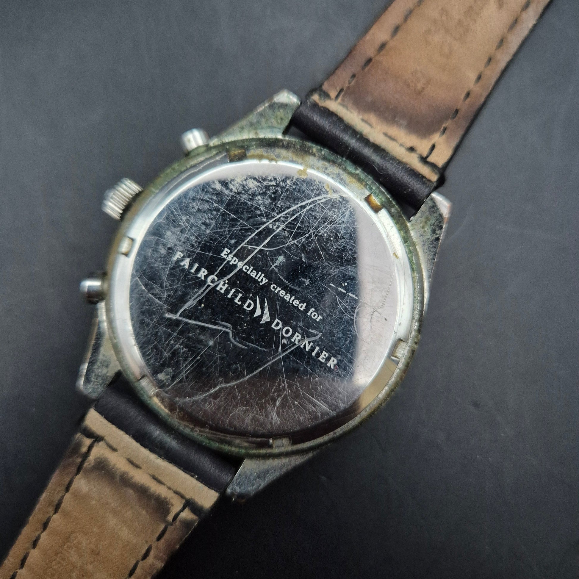 Fairchild Dornier Chronograph Pilotenuhr, Blau/Silber (DEFEKT) - Bild 6