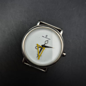 TIME COLLECTION Quarzuhr mit Schere & Maßband Zeigern