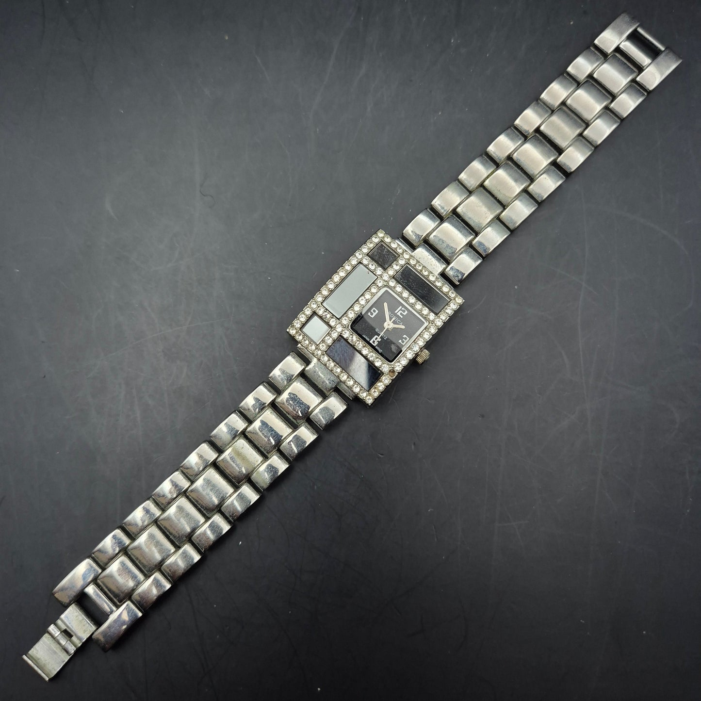 Ronica Glamour Armbanduhr | Rechteckig | Strass & Geometrie - Bild 2