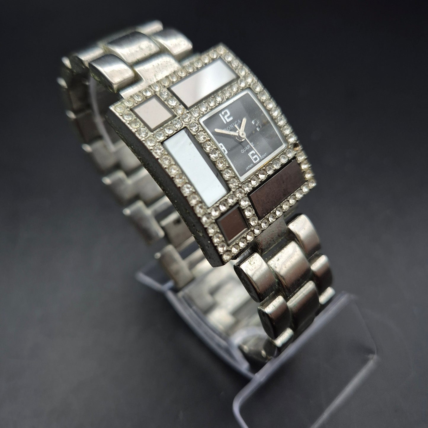 Ronica Glamour Armbanduhr | Rechteckig | Strass & Geometrie - Bild 5