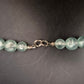Vintage Glaskette Mintgrün mit Facettenperle & Metallakzenten - Bild 3