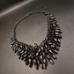 Elegante Statement Kette mit facettierten schwarzen Glasperlen - Bild 5