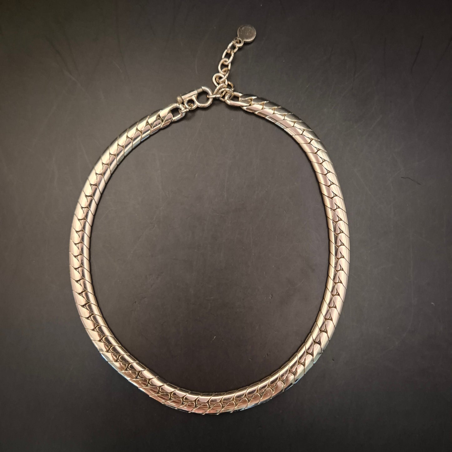 Elegante Vintage Schlangenkette Goldfarbenes Metall - Bild 3