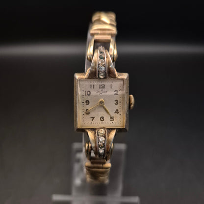 Vintage Damen Armbanduhr 'De Luxe' | Goldfarben & Defekt