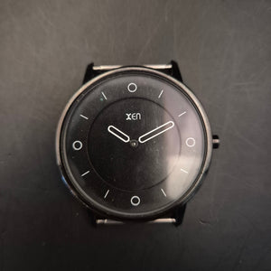 Minimalistische XEN Unisex Armbanduhr Schwarz Edelstahl