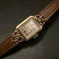 Elegante Vintage Damenuhr PROVITA mit Lederarmband, Goldfarben - Bild 2
