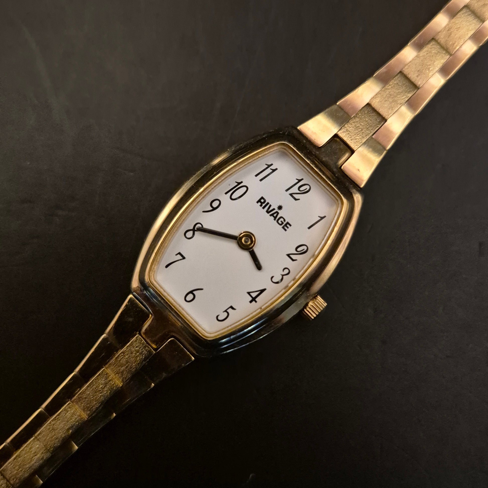 RIVAGE Damen Armbanduhr, Goldfarben, Elegantes Design - Bild 6