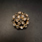 Elegante Vintage Strass-Brosche mit funkelnden Steinen, goldfarben - Bild 2