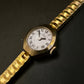 Elegante Vintage Blumus Damen Armbanduhr, Goldfarben, Swiss Made - Bild 2