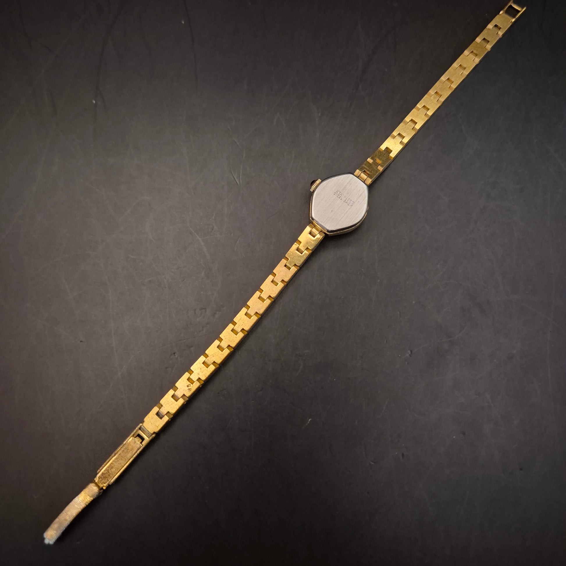 Elegante Vintage Blumus Damen Armbanduhr, Goldfarben, Swiss Made - Bild 4