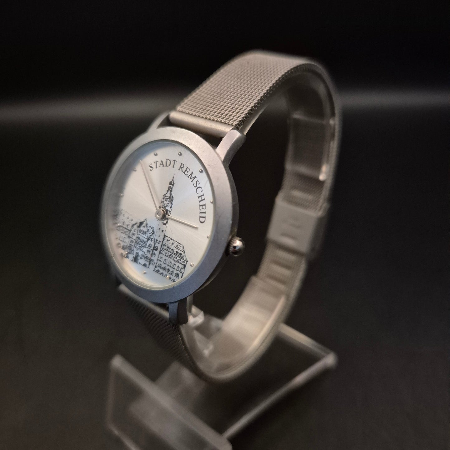 Elegante Unisex Armbanduhr "Stadt Remscheid" mit Milanaise-Band - Bild 6