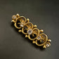 Elegante Vintage Brosche mit filigranem Gold-Design - Bild 4