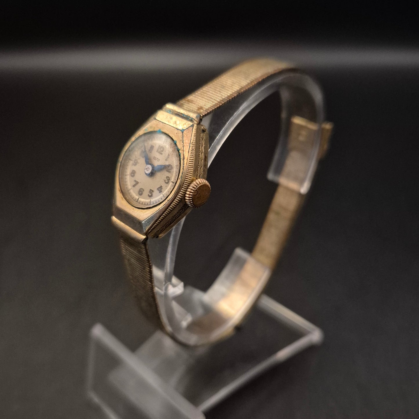 Vintage Damen Armbanduhr goldfarben – Defekt, für Sammler (FES4661) - Bild 2