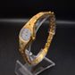 Elegante Vintage Majestic Damen Armbanduhr, goldfarben, strukturiert - Bild 3