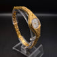 Elegante Vintage Majestic Damen Armbanduhr, goldfarben, strukturiert - Bild 4