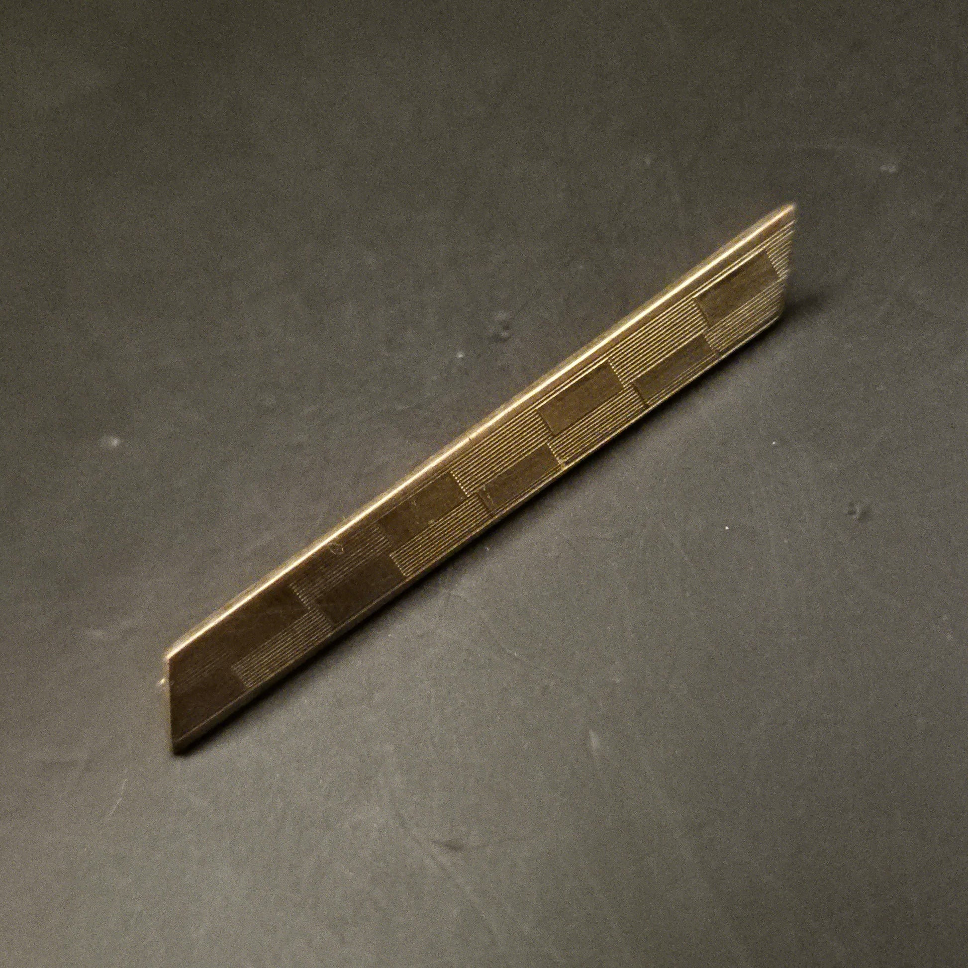 Elegante Vintage Krawattennadel / Reversnadel goldfarben - Bild 2