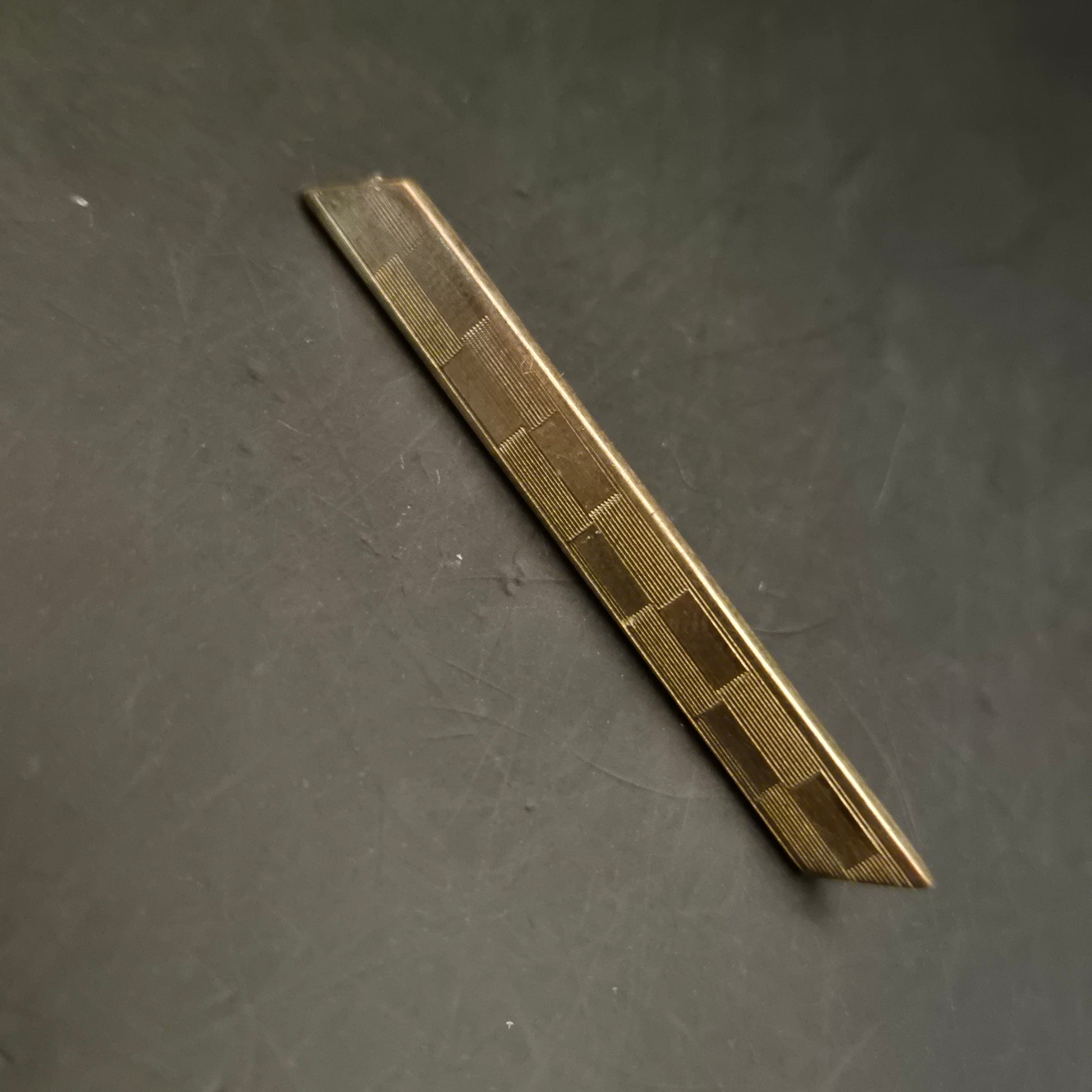 Elegante Vintage Krawattennadel / Reversnadel goldfarben - Bild 3