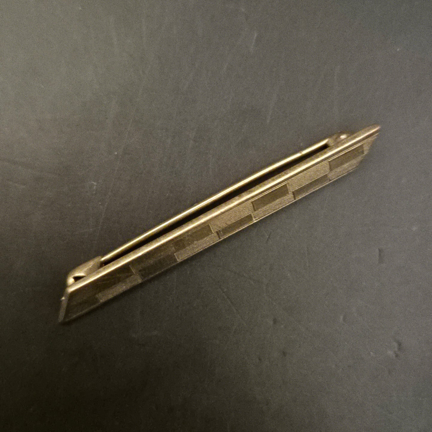 Elegante Vintage Krawattennadel / Reversnadel goldfarben - Bild 4