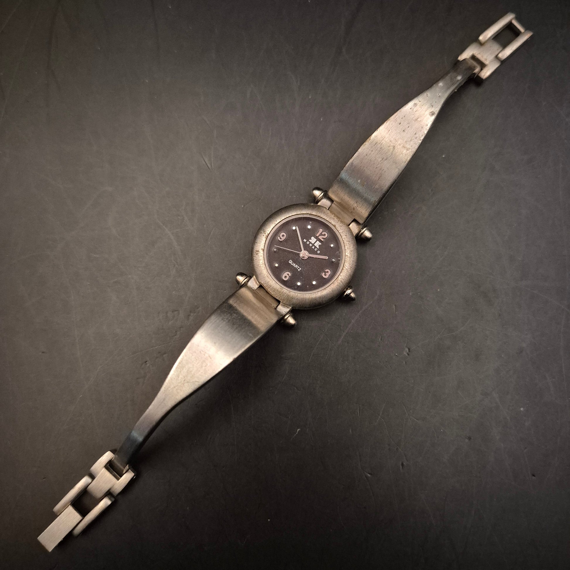 Vintage Damen Armbanduhr RK Monaco Quarz mit Patina - Bild 3