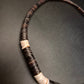 Modische Heishi-Halskette aus Muschelscheiben – Dunkelbraun & Creme - Bild 7