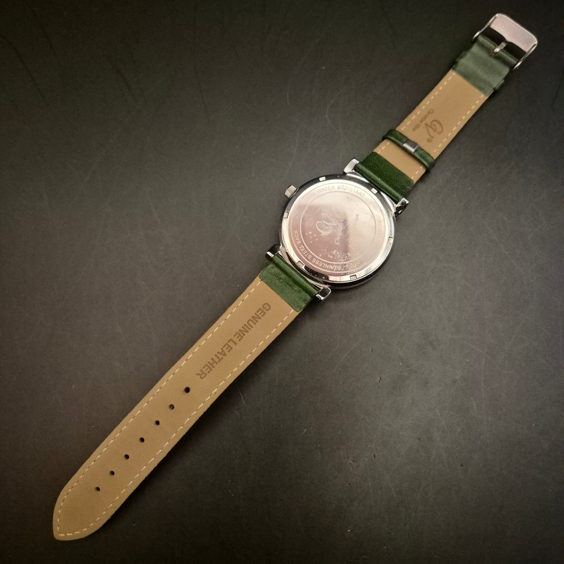 Christian View Damen Armbanduhr mit facettiertem Glas & grünem Zifferblatt - Bild 5