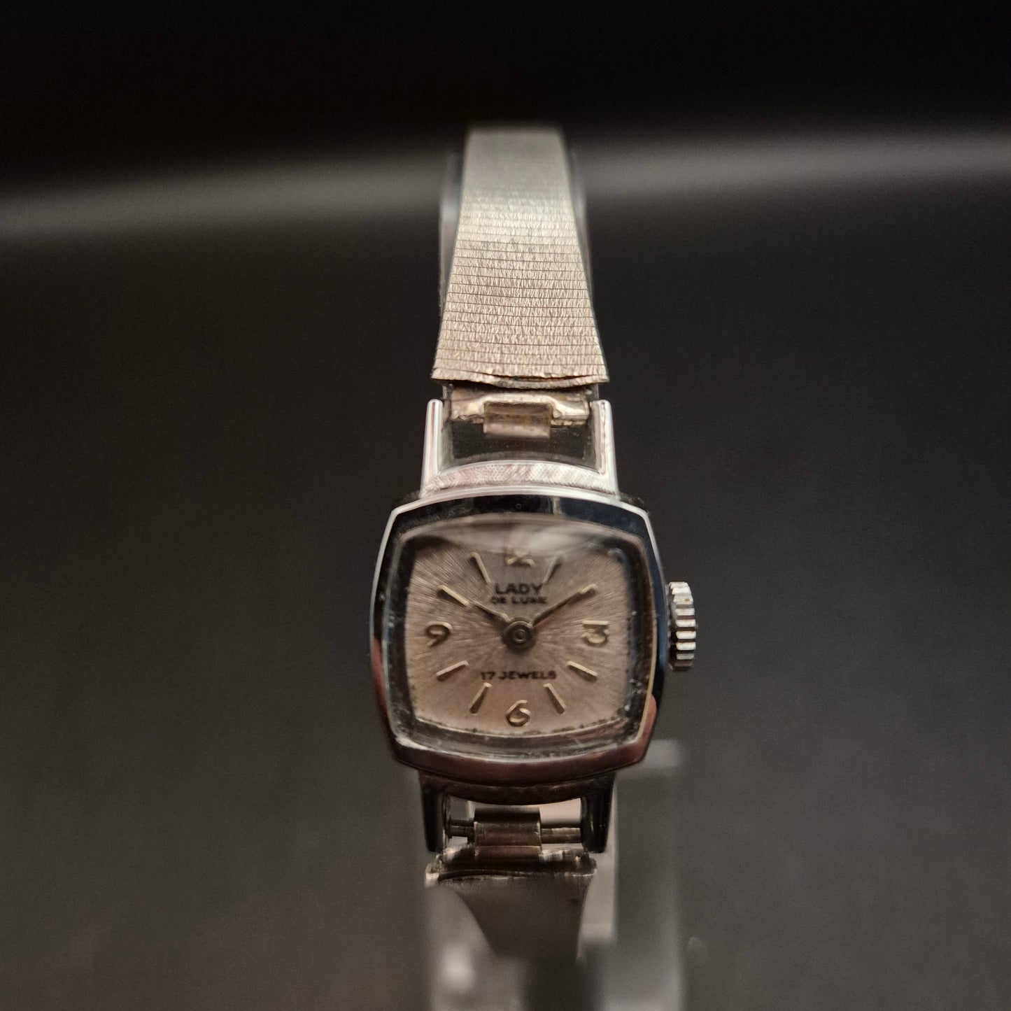 Vintage Damen Armbanduhr Lady De Luxe 17 Jewels, nicht funktionsfähig