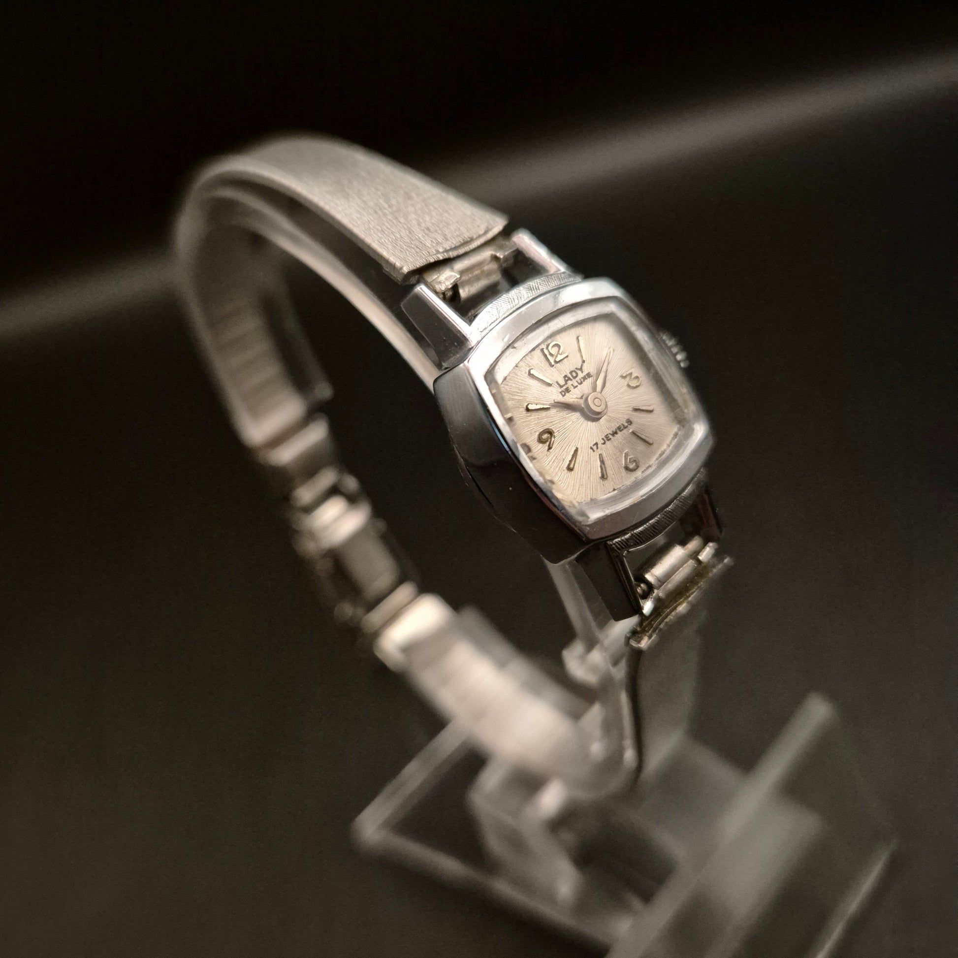 Vintage Damen Armbanduhr Lady De Luxe 17 Jewels, nicht funktionsfähig - Bild 3