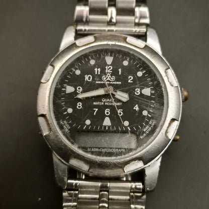 Vintage Meister-Anker Herren Armbanduhr Quarz Analog-Digital