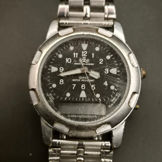 Vintage Meister-Anker Herren Armbanduhr Quarz Analog-Digital