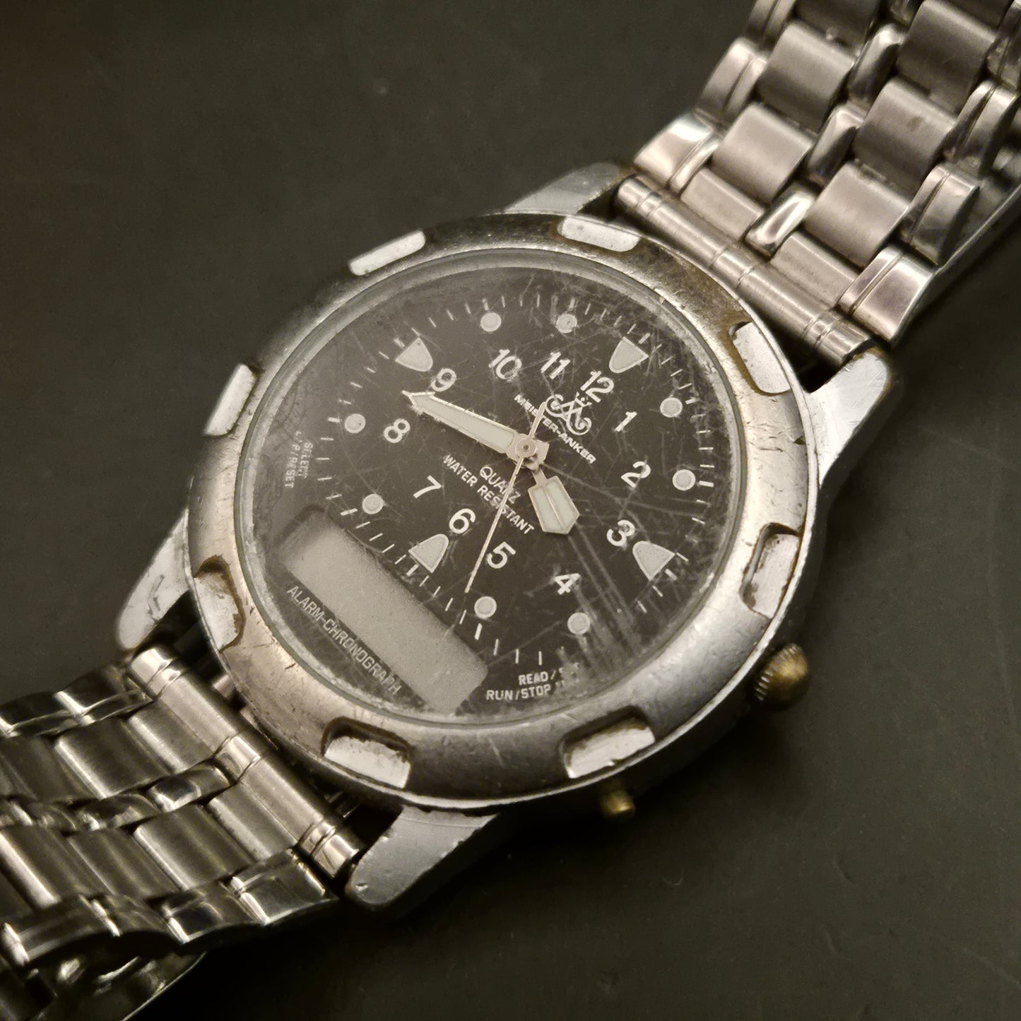 Vintage Meister-Anker Herren Armbanduhr Quarz Analog-Digital - Bild 3