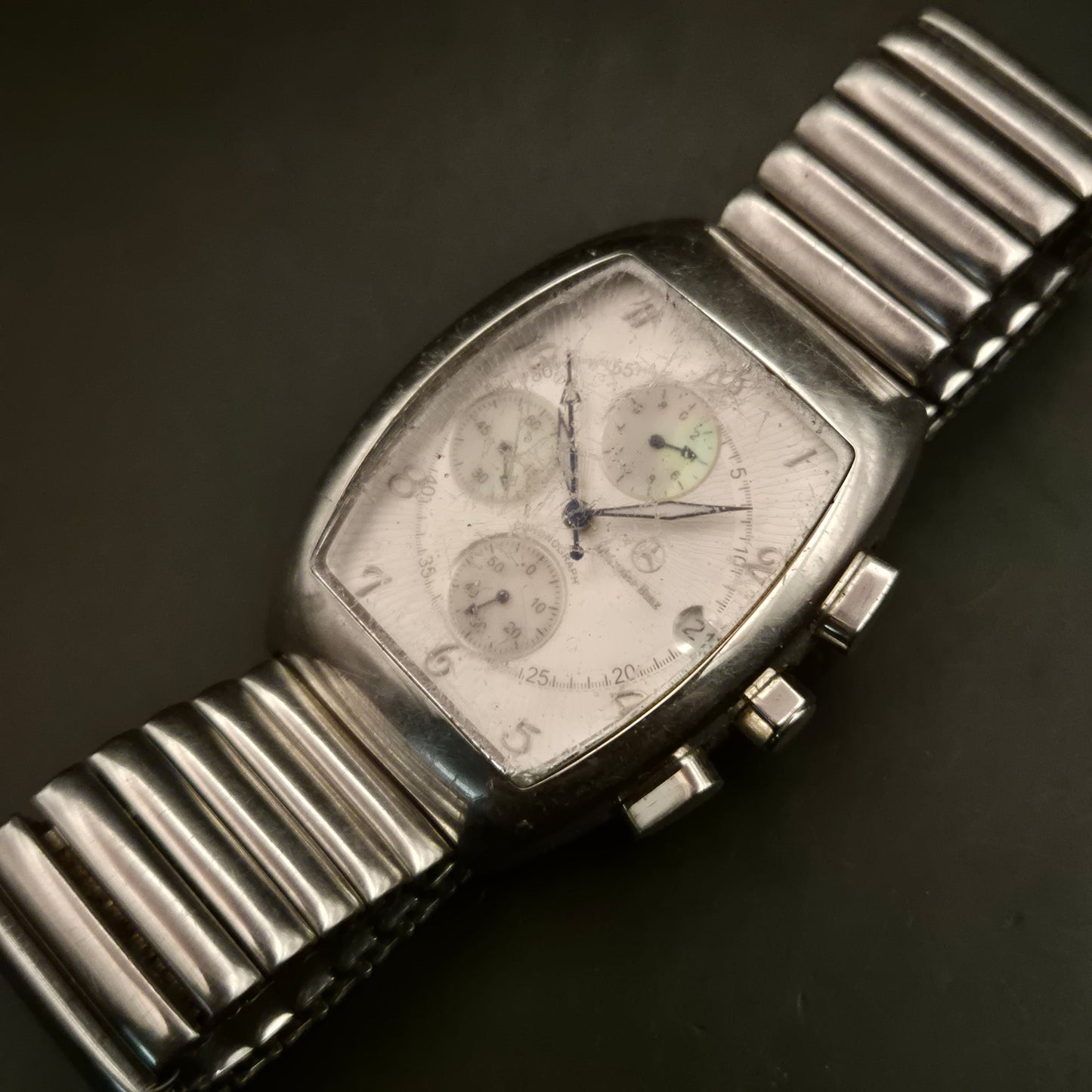 Vintage Galatea Herren Chronograph Quarzuhr mit besonderem Glas - Bild 3