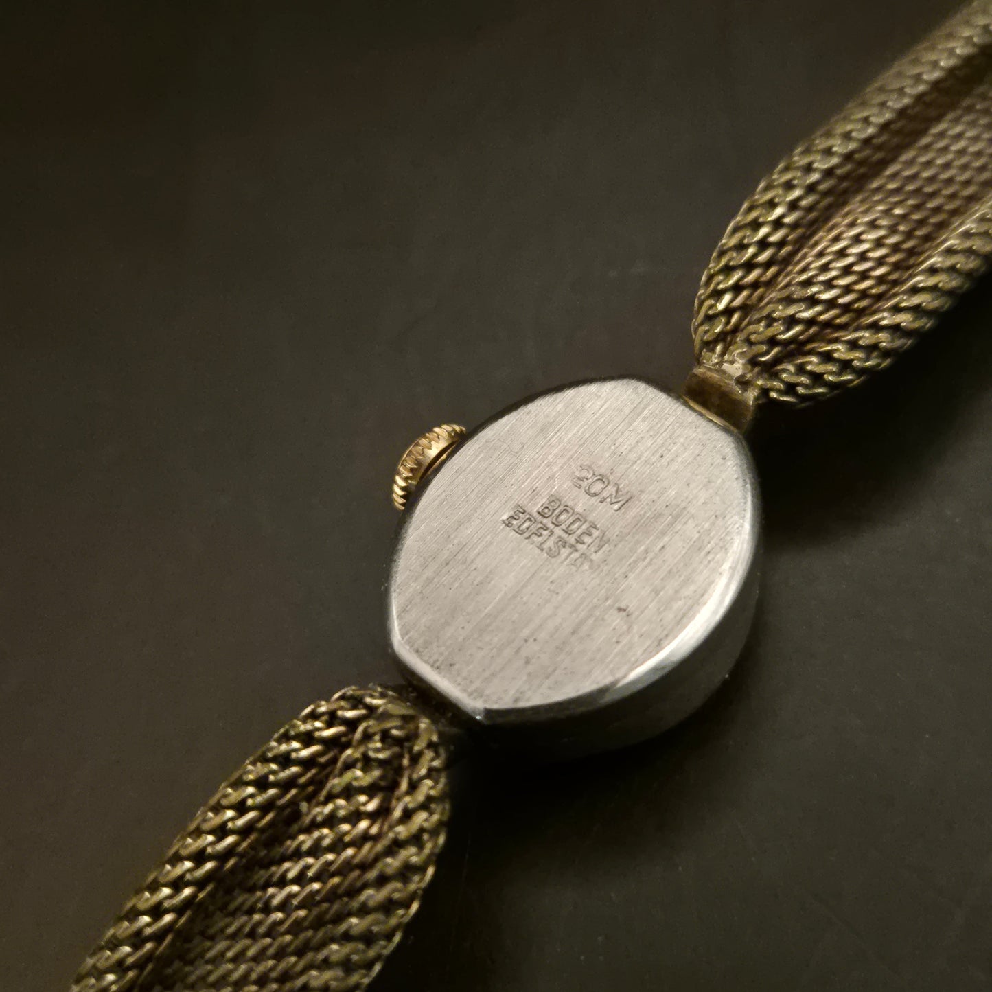 Vintage Anker Damen Armbanduhr, 17 Rubis, goldfarben, Armband defekt - Bild 3