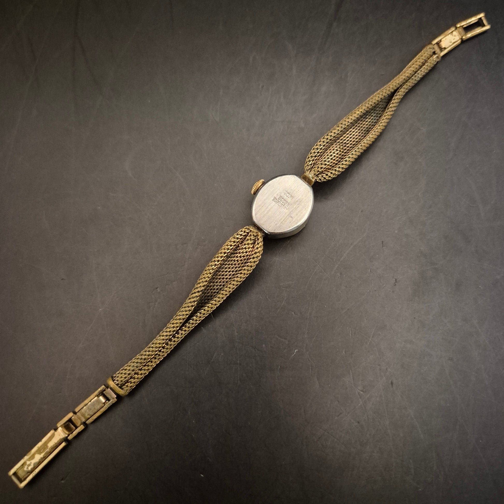 Vintage Anker Damen Armbanduhr, 17 Rubis, goldfarben, Armband defekt - Bild 4