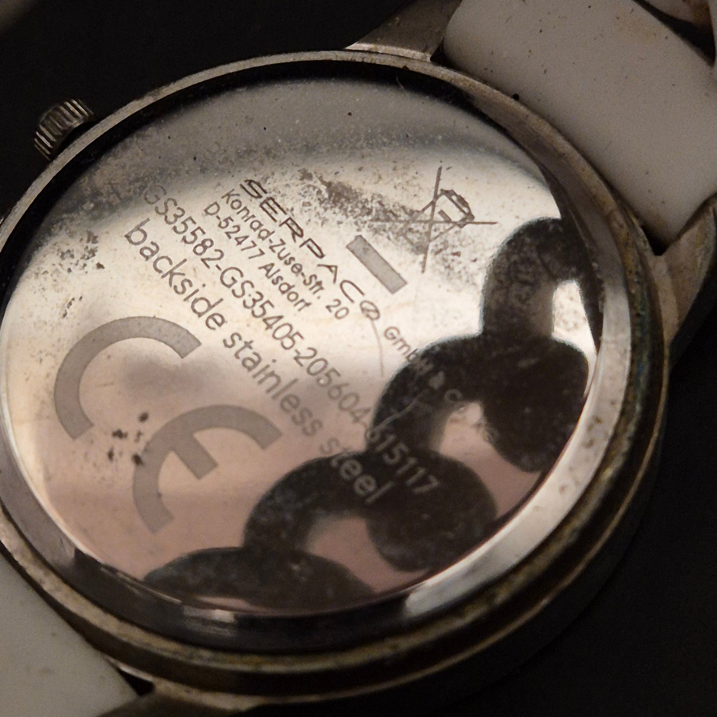 Elegante AZOZA Damenuhr: Strasslünette & weißes Silikonband - Bild 4