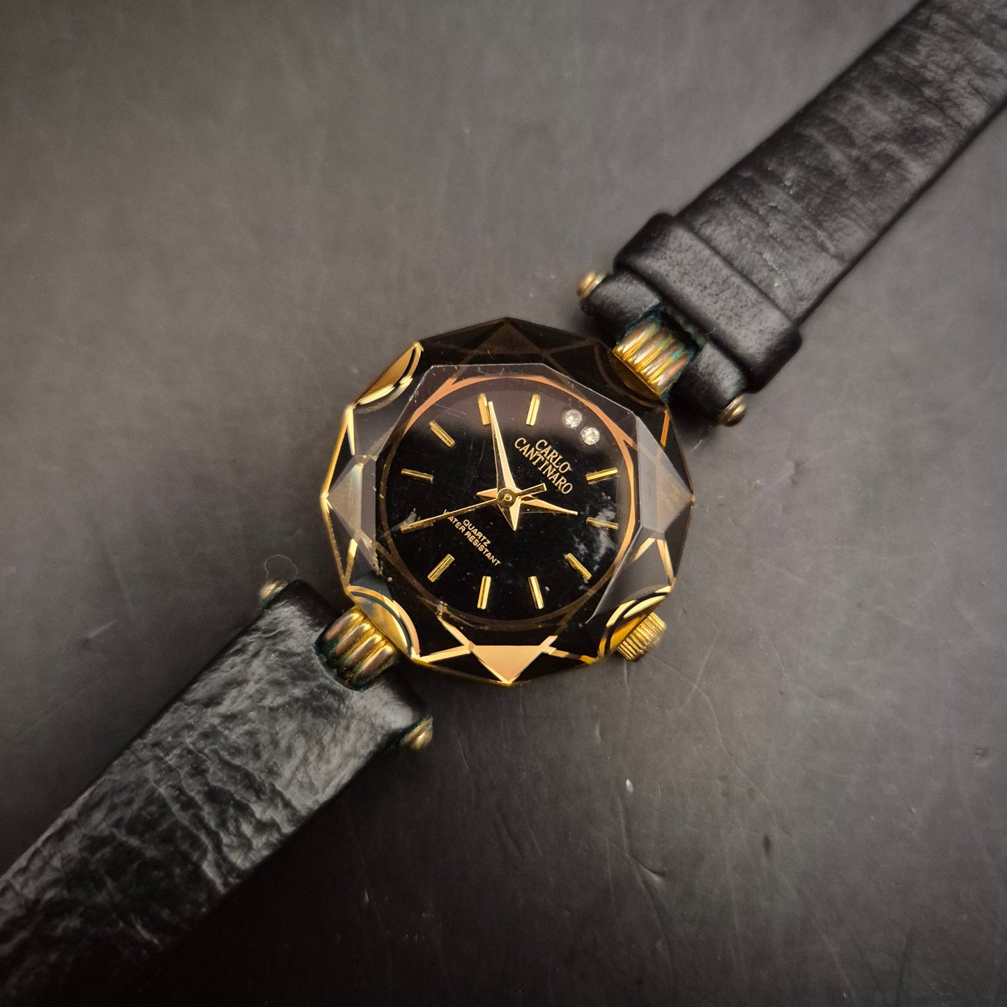 Carlo Cantinaro Damenuhr mit facettenreichem Glas, Quarz - Bild 2