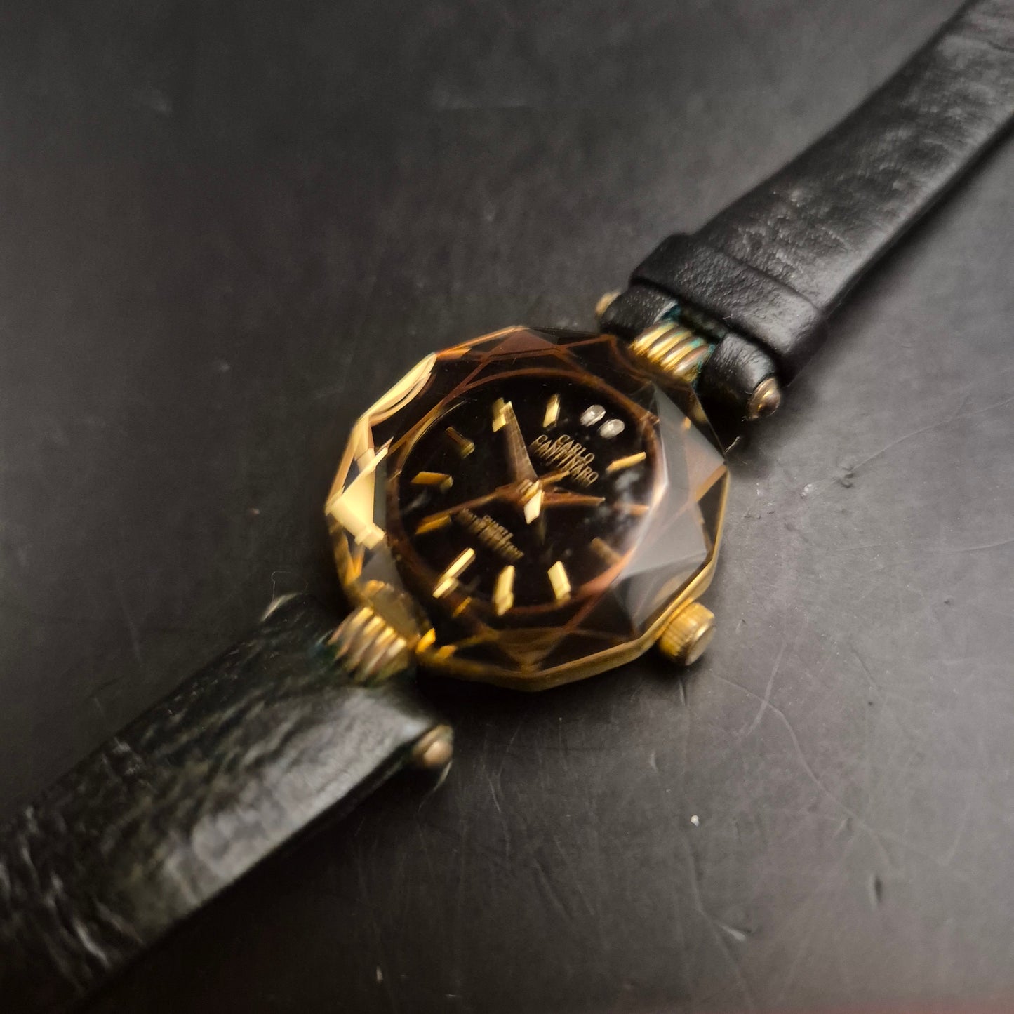 Carlo Cantinaro Damenuhr mit facettenreichem Glas, Quarz - Bild 3