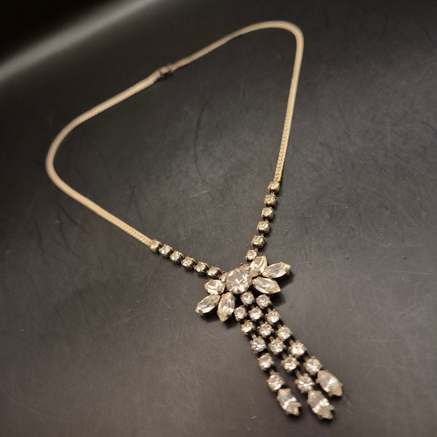 Vintage Strass-Collier FES4690 – Funkelnde Halskette für Damen