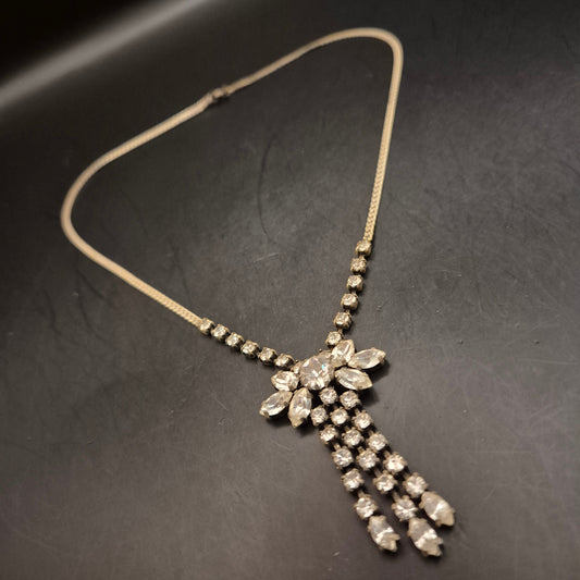 Vintage Strass-Collier FES4690 – Funkelnde Halskette für Damen