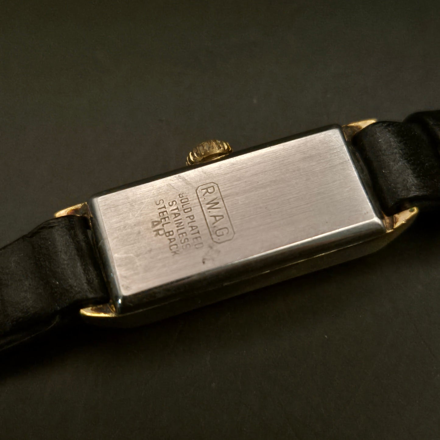 Vintage ZentRa Damenuhr, goldfarben, rechteckig - DEFEKT - Bild 4