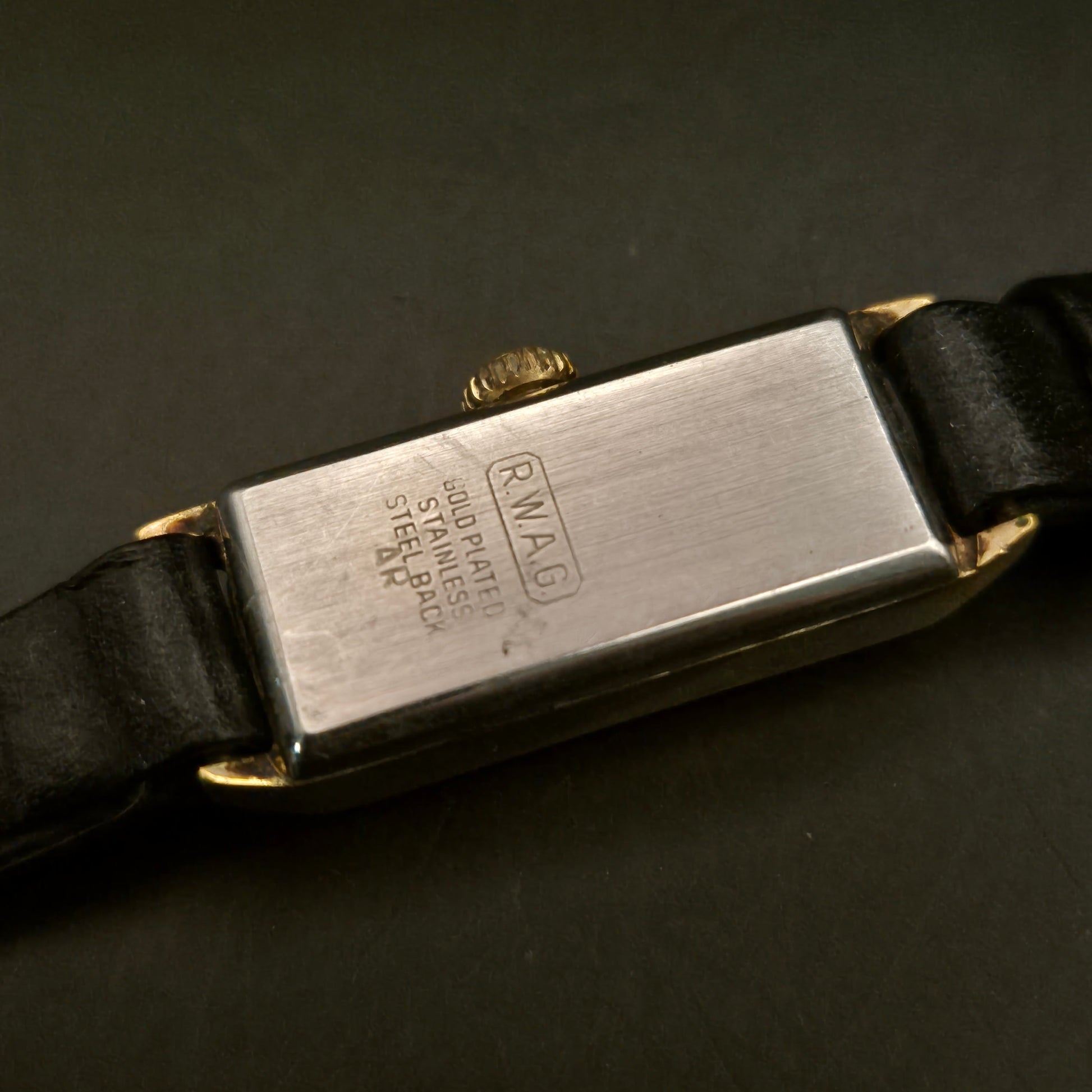 Vintage ZentRa Damenuhr, goldfarben, rechteckig - DEFEKT - Bild 4