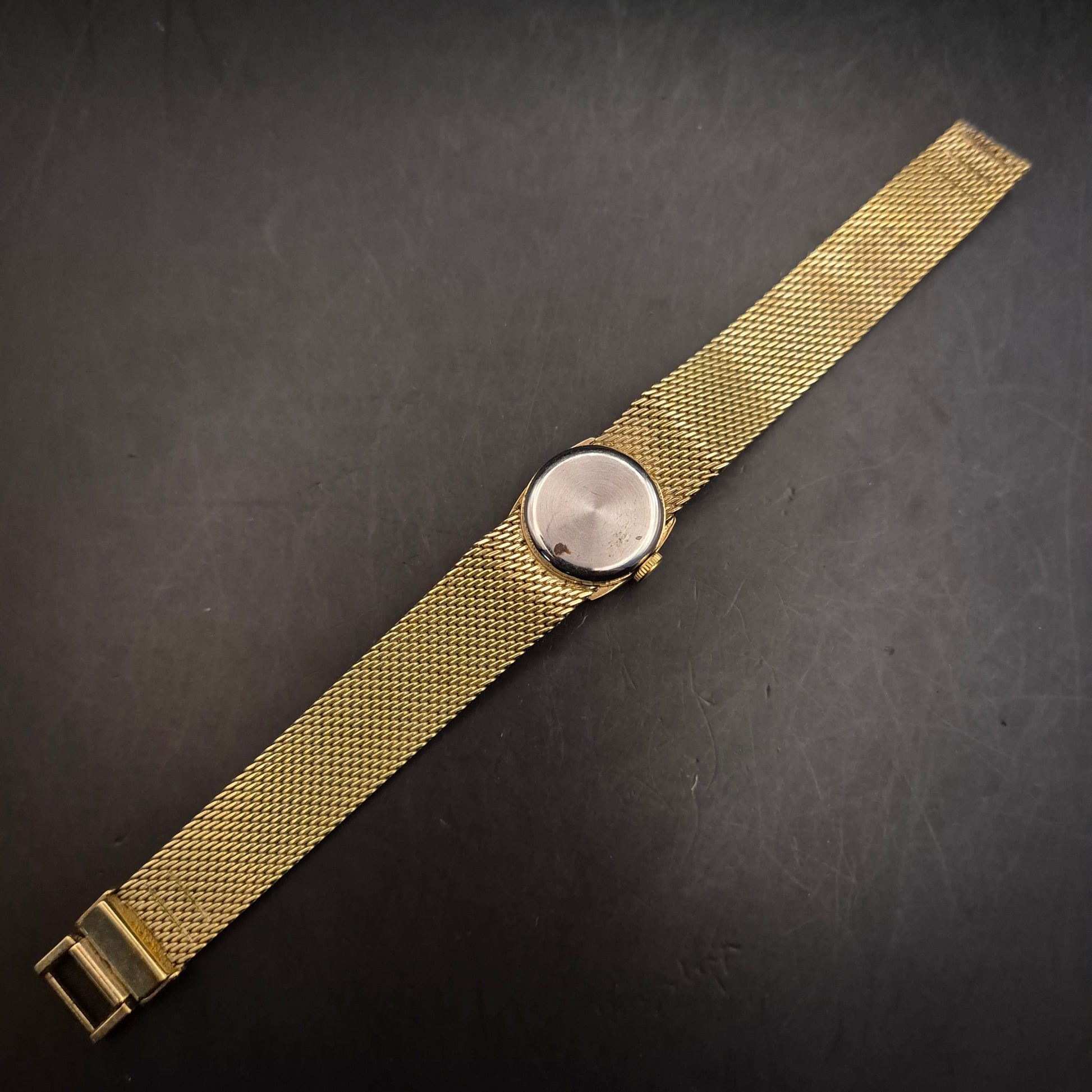 Vintage Damen Armbanduhr PARA, goldfarben, Meshband defekt - Bild 6