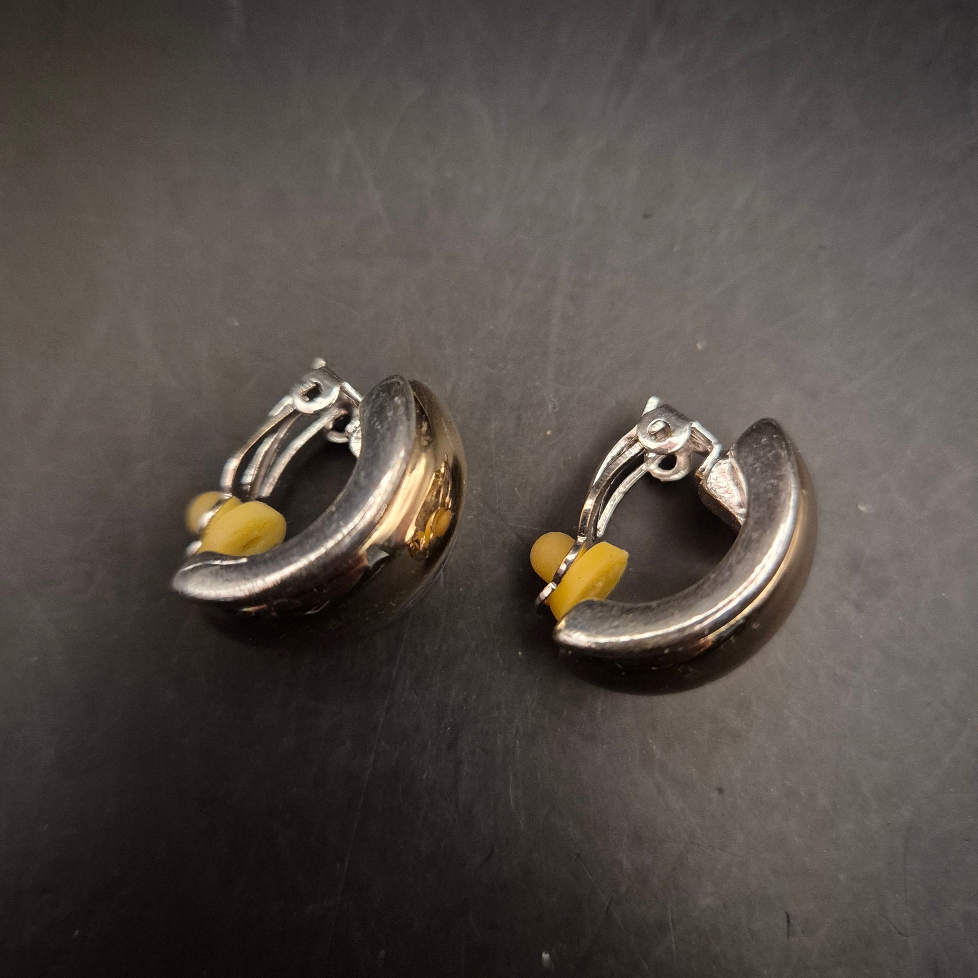 Vintage Clip-Ohrringe gold-silberfarben | Eleganter Damenschmuck - Bild 3