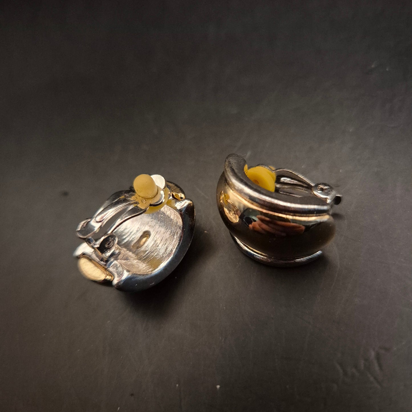 Vintage Clip-Ohrringe gold-silberfarben | Eleganter Damenschmuck - Bild 5