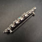 Elegante Vintage Brosche mit funkelnden Strasssteinen - Bild 5