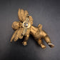 Vintage Cherub Brosche goldfarben mit schillernden Strasssteinen - Bild 5
